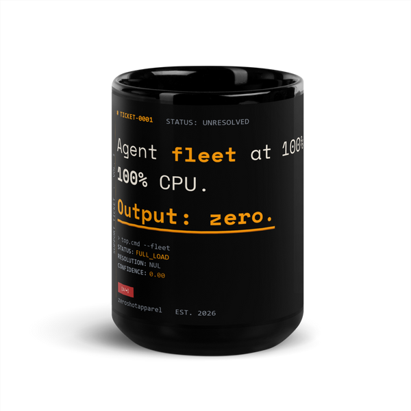 ZS Support Ticket Cpu Mug - Front