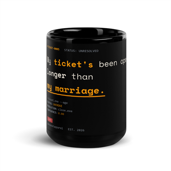 ZS Support Ticket Marriage Mug - Front
