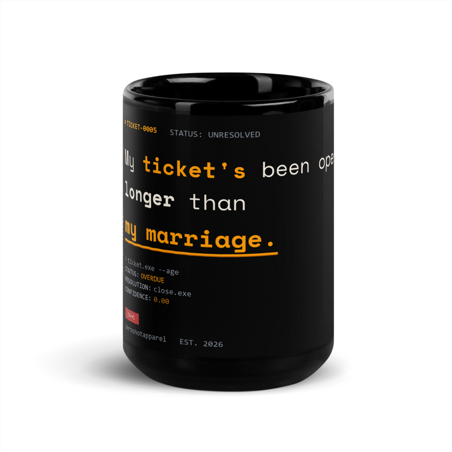 ZS Support Ticket Marriage Mug - Front