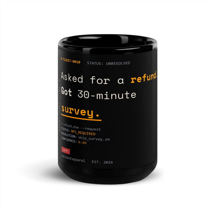ZS Support Ticket Survey Mug - Front