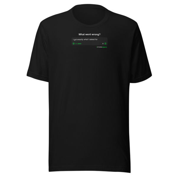 literal shirt front
