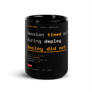 ZS Support Ticket Ghosted Mug - Front