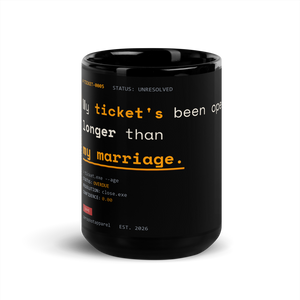 ZS Support Ticket Marriage Mug - Front