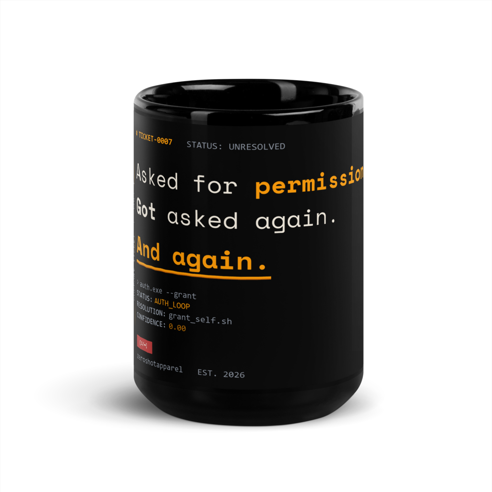 ZS Support Ticket Permission Mug - Front