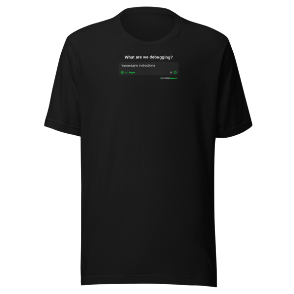 regret shirt front